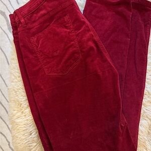 Hudson Jeans Women's Red Velvet Skinny
